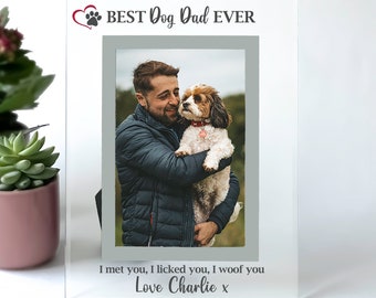 Best Dog Dad Frame, Personalised Dog Dad Gift, Dog Daddy Gift for Fathers day, Christmas, Fur Daddy Gift, Fur Dad  Photo frame, 6x4" or 7X5"