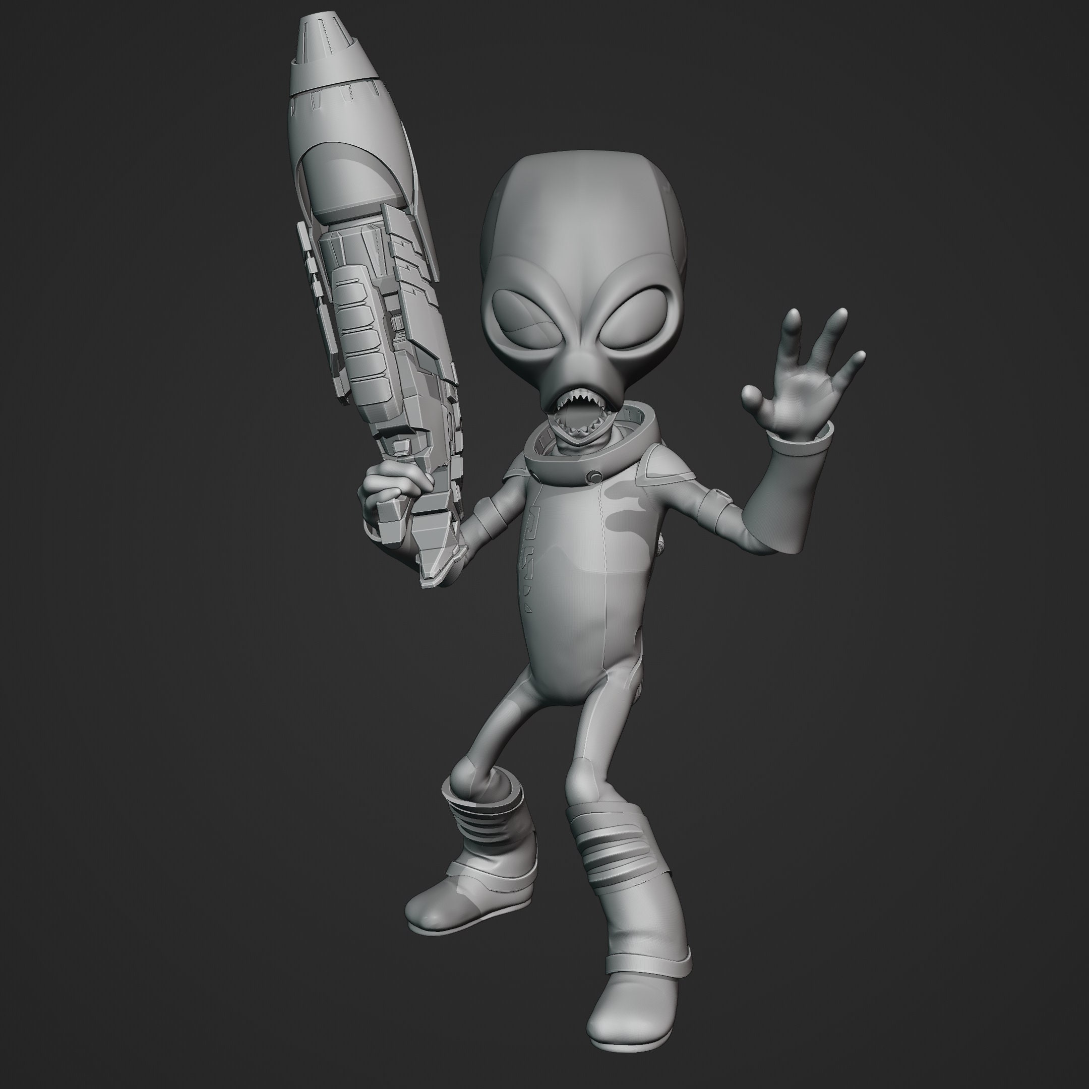 Crypto Statue Trio Pack (destroy All Humans) - 3D Printing Files - Etsy