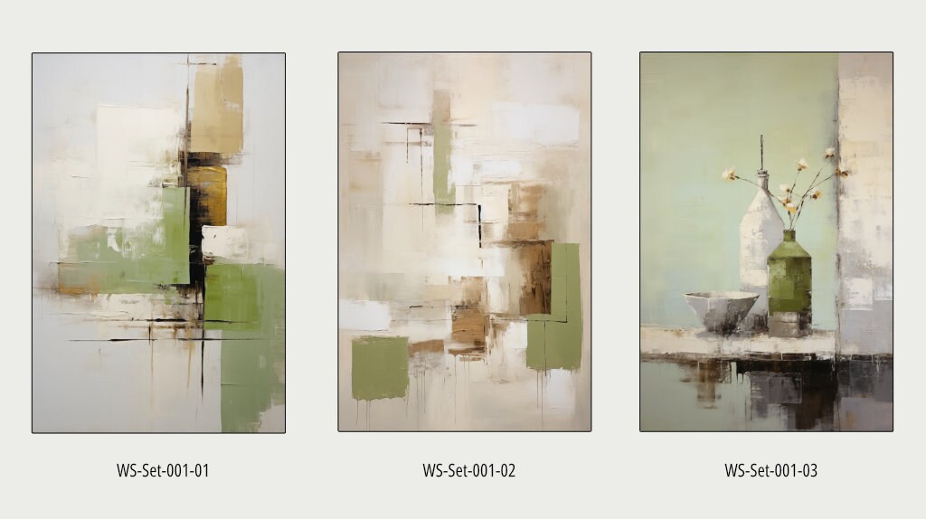 Wabi Sabi Wall Art - Set of 3 Printable Artworks. Beautiful Wabi Sabi ...