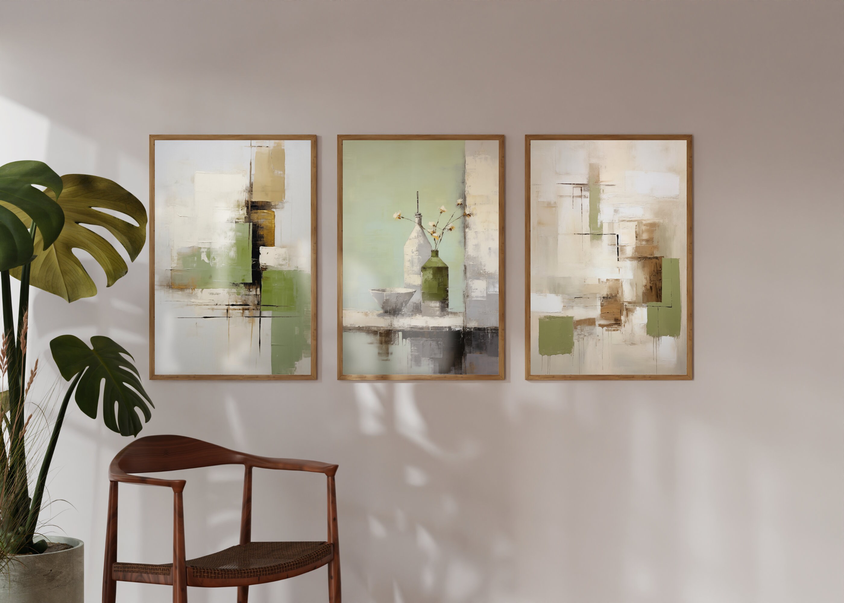 Wabi Sabi Wall Art - Set of 3 Printable Artworks. Beautiful Wabi Sabi ...