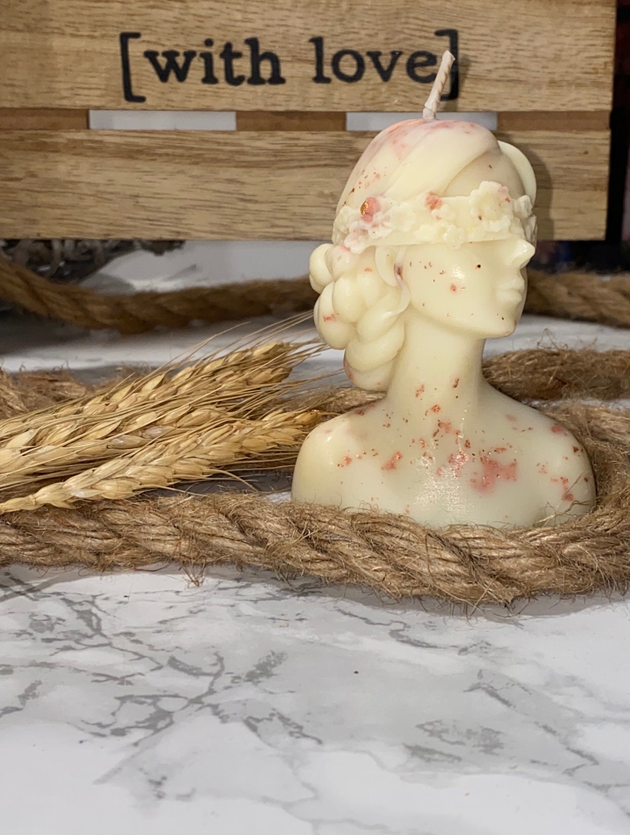 Bougie Femme Bandeau Fleuri