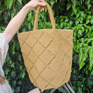 eco friendly bag	bohemian bag	Straw Beach Bag	Oversized Tote Bag	Raffia Tote Purse	Weekend Bag For Her	mother day crochet	raffia bag large	crochet bag for her	tote bag for mom	Hand Woven Bag	crochet market bag	gift for mothers day