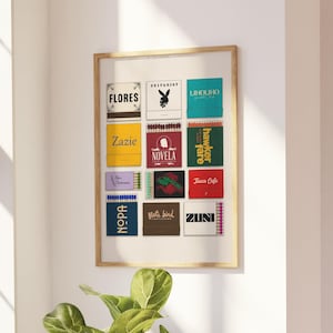 San Francisco Matchbook Art Print: Restaurant Gallery Wall Decor