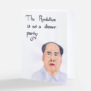 The Revolution is a Birthday Party! Mao Birthday Card