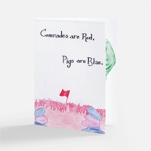 Comrades are Red! Fidel Valentine&#39;s Card