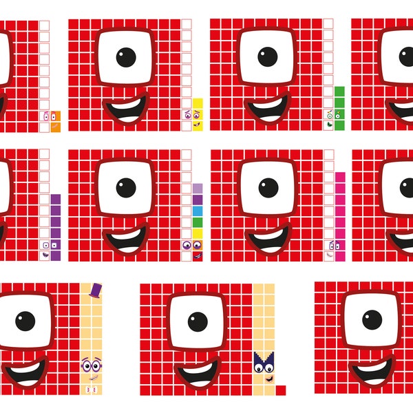 Numberblocks 100-199 Mini Hundreds - Instant Download - PDF