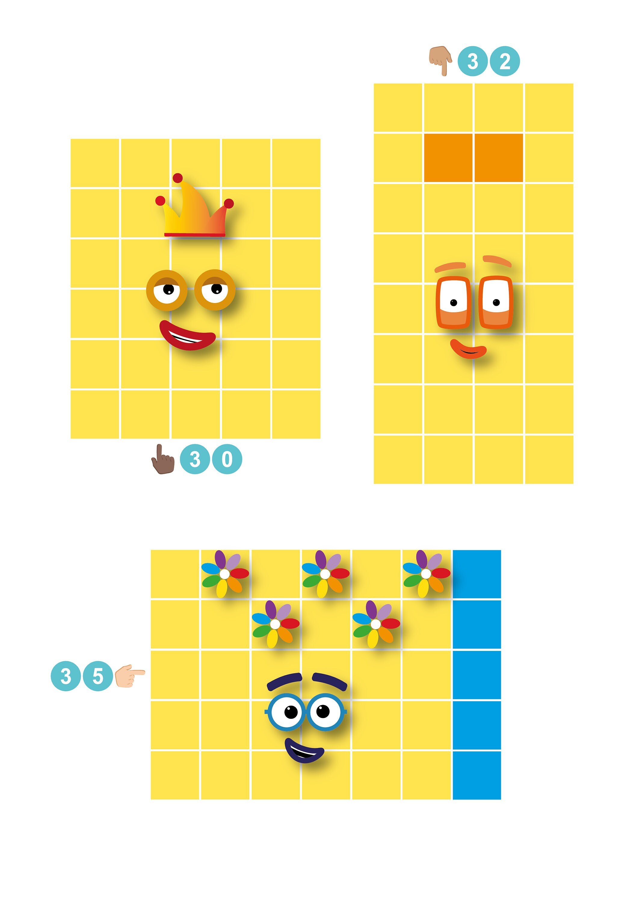 Numberblocks Face Stickers 30-39 Instant Download PDF PNG | Etsy Australia