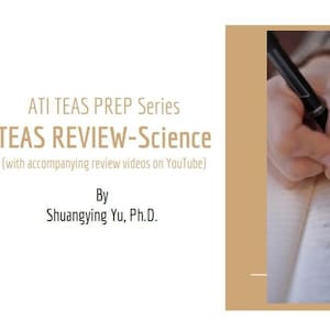 ATI TEAS Prep Series-A Powerpoint Study Guide for SCIENCE with free lecture videos