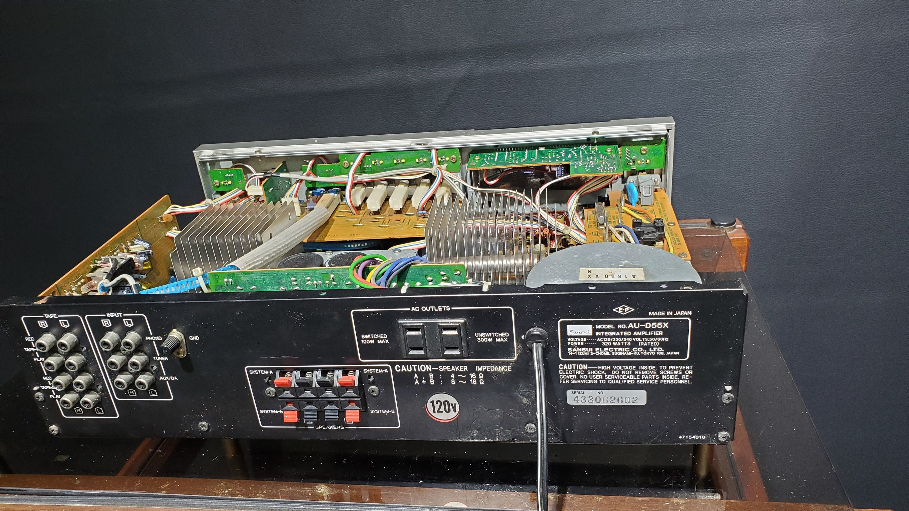 Sansui Aud55x Stereo Amplifier for Repair or Parts Etsy