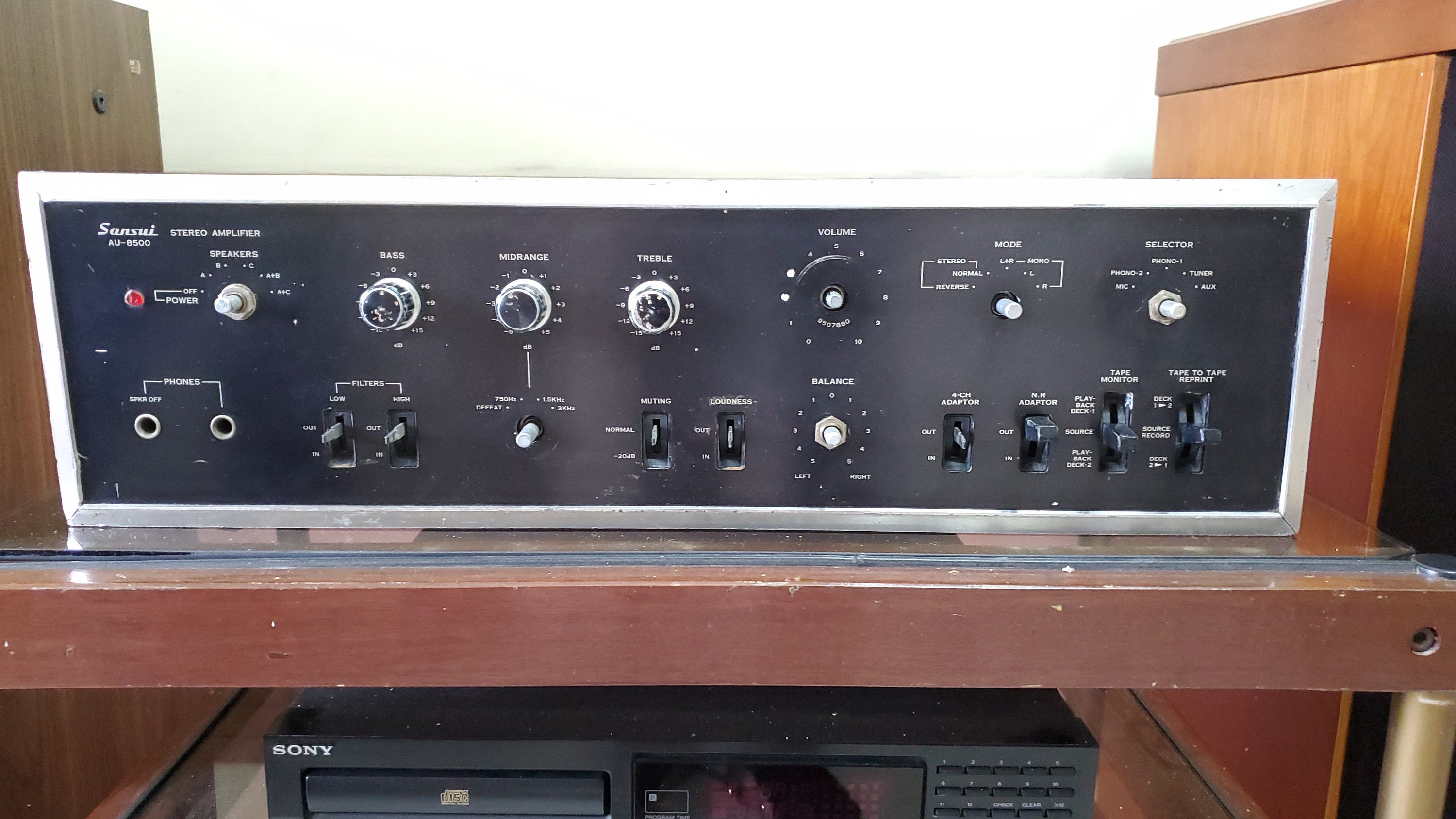 Sansui Au8500 Stereo Amplifier Only for Parts Etsy