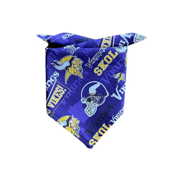 Minnesota Vikings Bandana | Dog Bandana | Cat Bandana | Personalize | Football Bandana