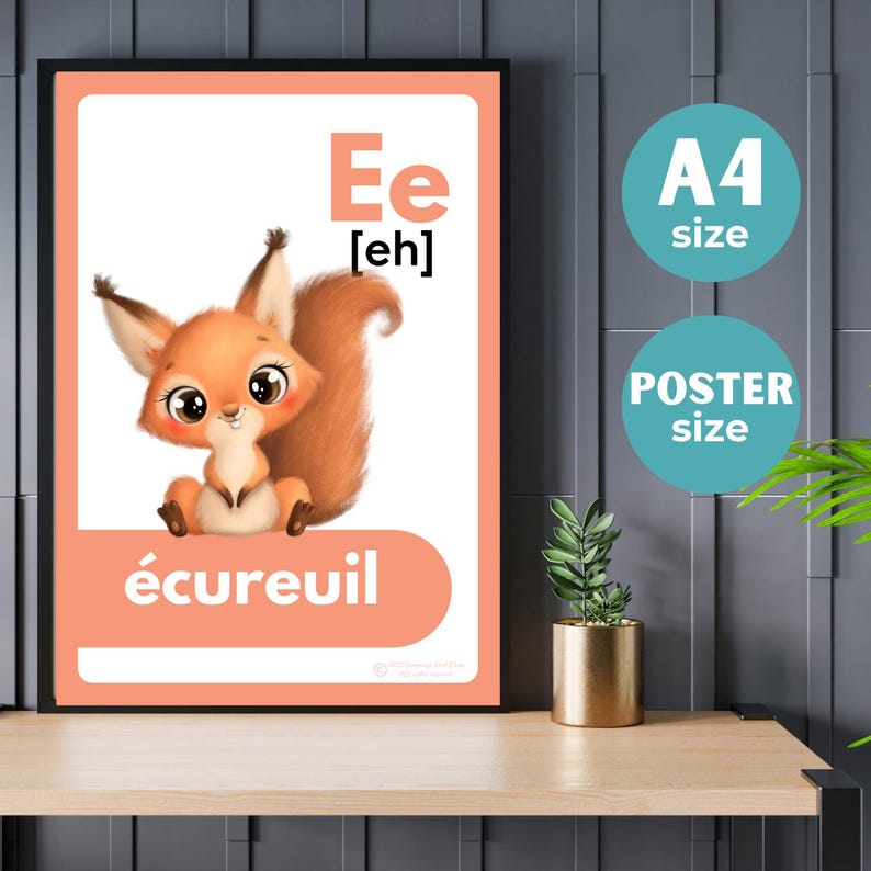 French Alphabet Poster: Pastel Watercolor Classroom Decor (digital ...