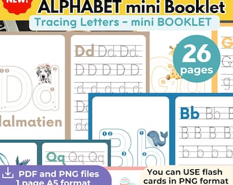 Learn FRENCH ALPHABET tracing letters Learn to write French alphabet Writing skills Tracing Font Preschool Learning Homeschooling French