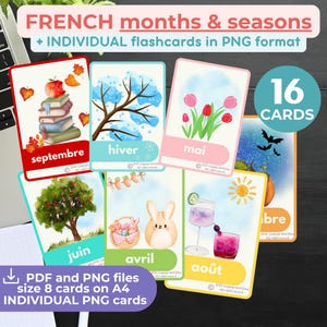 Français Anglais pdf Apprendre le FRANÇAIS LES FONDAMENTALES cartes-éclair Enseignement à la maison Français Educatif Cartes-éclair imprimables Français pour débutants