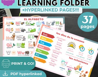 SPANISH Basics Teachingmaterials Learning Folder Spanish for Beginners Learn Spanish Kids Lesson Spanish Pdf Mi primer libro de español