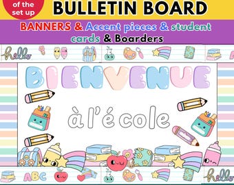 French Classroom Bulletin Board Decor: Welcome Back to School FRENCH Classroom