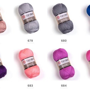YarnArt Rapido,Accesory Yarn,Lace Yarn,Silky Yarn,100%Microfiber Yarn,Acrylic Yarn,Knitting Yarn,Crochet Yarn,3.52 Oz,382.76 Yds image 3