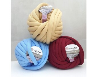 YarnArt Marshmallow Jumbo Yarn: Bulky Cotton Blend (26.40 Oz, 32.81 Yds)