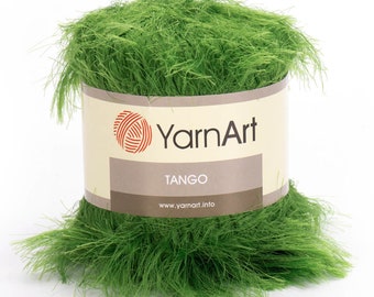 YarnArt Tango:Fluffy Eyelash Yarn,Soft Faux Fur Knitting Yarn