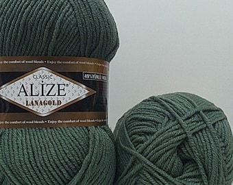 Alize Lana Gold Yarn – 49/51 Wool/Acrylic Blend