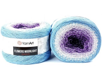 Yarnart Flowers Moonlight: Glitter Ombre Cotton Blend Yarn (1093 Yds)