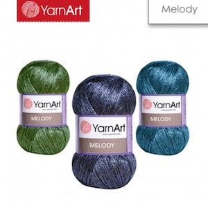 YarnArt Melody: Glittery Multicolor Worsted Yarn
