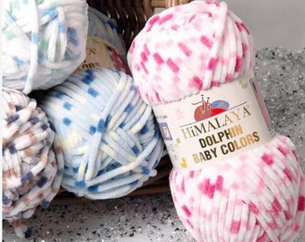 Himalaya Dolphin Baby Colors-Velvet Yarn: 100g, 131 Yards