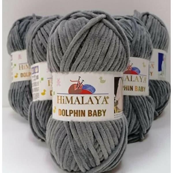 Himalaya Dolphin Baby, fils amigurumi, fil pour jouets, fil à crocheter, fil de velours, fil pour peluche, fil à tricoter, fil pour couverture, fil d'hiver, fil de l'Himalaya