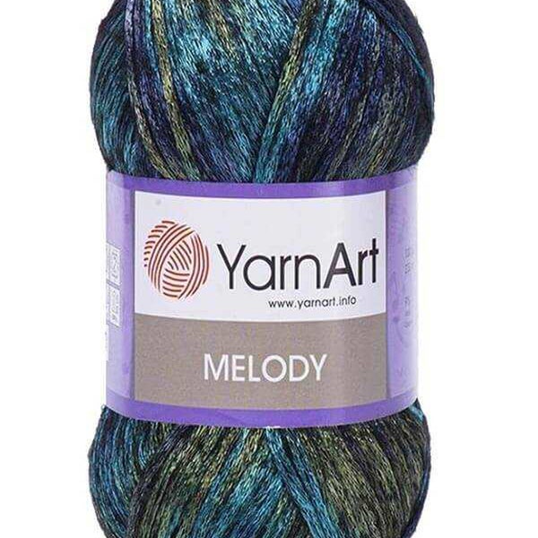 YarnArt Melody ,Glittery yarn,Acrylic yarn, Fantasy Yarn, Multicolor Rainbow Yarn, Scarf Crochet Shawl Metallic Yarn,