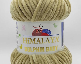Himalaya Dolphin Baby Yarn: Velvet Chenille Plush Knitting Yarn
