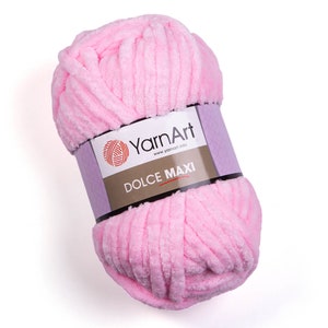 Yarnart Dolce Maxi: Super voluminöses Velours-Plüschgarn (7,04 oz, 76 Yds)