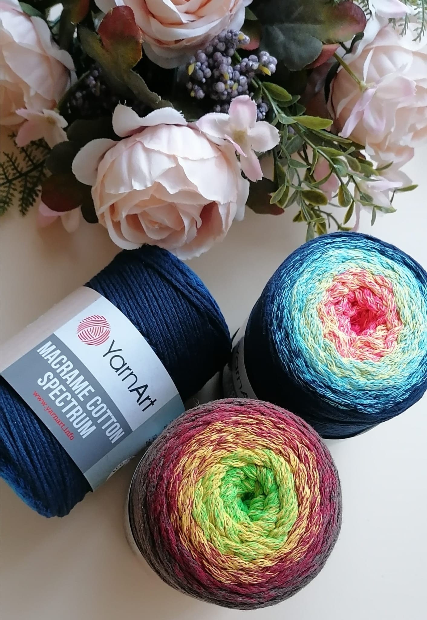 Yarnart Macrame Cotton Spectrum Rope: 250g, 225mt