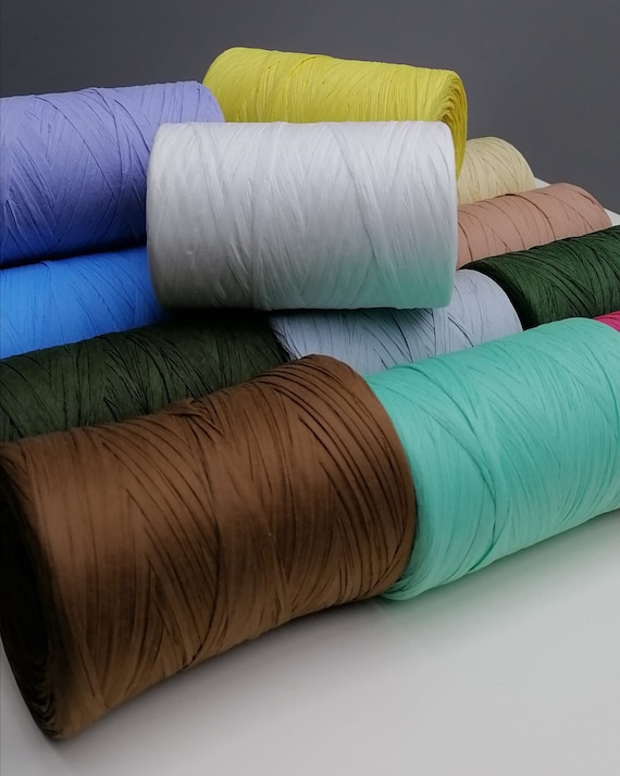Natural SOFT Raffia Yarn: Soft Washable Paper for Crochet, Macrame - 130-150g