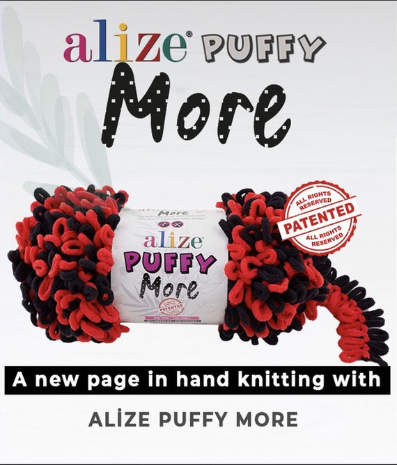 Alize Puffy More: Chunky Loop Yarn,Hand Knitting, Baby Blanket