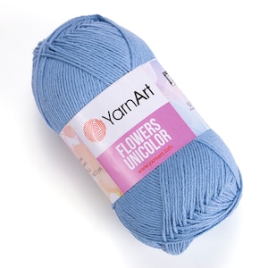 YarnArt Flowers Unicolor Yarn: Cotton Blend Knitting & Crochet