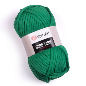 YarnArt Cord Yarn , Rug Yarn, Knitting Cord Yarn, Cotton Yarn, Cushion Cord, Pillow Yarn, Blanket Yarn, 8.80 Oz, 79.83 Yds