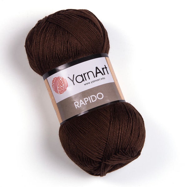 YarnArt Rapido,Accesory Yarn,Lace Yarn,Silky Yarn,100%Microfiber Yarn,Acrylic Yarn,Knitting Yarn,Crochet Yarn,3.52 Oz,382.76 Yds