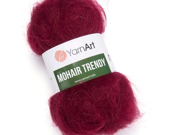 YarnArt Mohair Trendy Yarn: Soft Wool Blend for Knitting