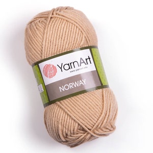 YarnArt Norway , 100% Acrylic, Seasonal Yarn, Soft Yarn, Knitting Yarn, Bulky Yarn, Crocheting Yarn, Blanket Yarn, 3.52 Oz, 114.83 Yds