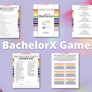 LGBTQ+ feestspellen | Bachelorx - Bachelorette - Bachelor - Spelbundel