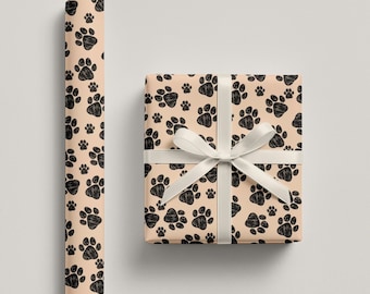 Paw Print Wrapping Papers