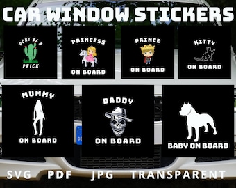 "Baby An Bord" Aufkleber – Witziger Vinyl-Aufkleber Für Auto, Van, Fahrrad (personalisiert)