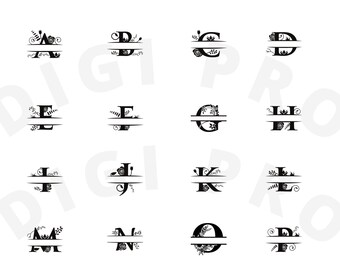 Butterfly svg, monogram fonts, car monogram decal, Fancy monogram fonts