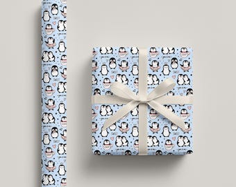 Carta da regalo a forma di pinguino