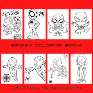 Spidey and His Amazing Friends Activity Set Bundle - Spiderman Coloring Book,  Sp