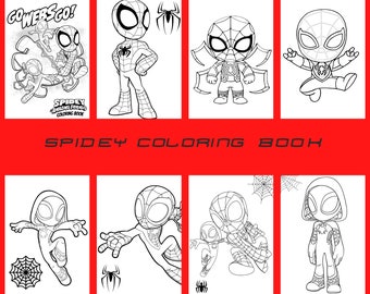 spidey and his amazing friends coloring book for kids