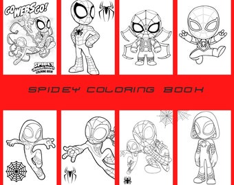 spiderman coloring book: +50 Amazing images to color For Fans Of