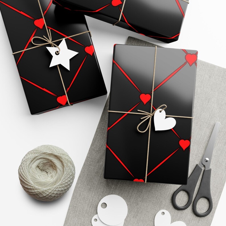 heart wrapping paper 3