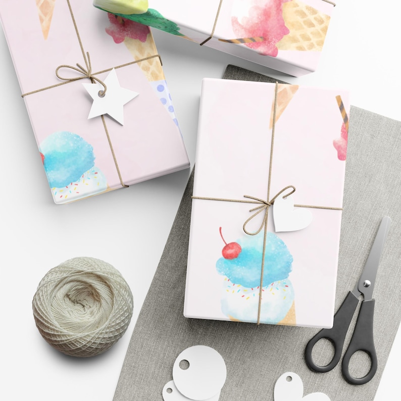 Ice cream wrapping paper 3