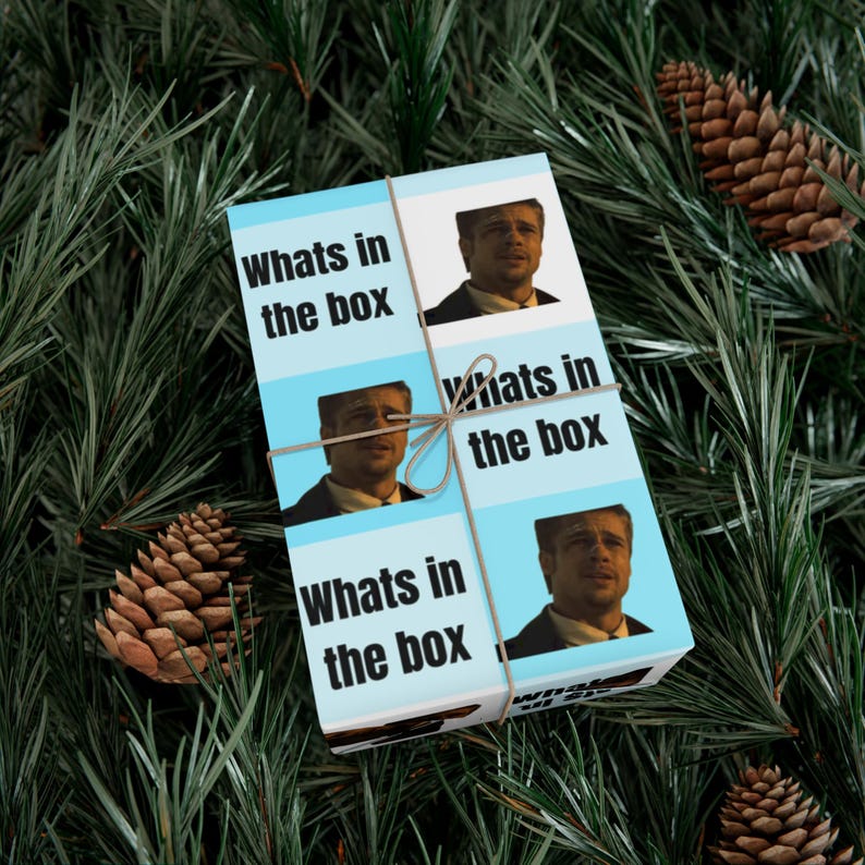 What Meme Box Whats in the Box Meme Wrapping Paper | 6ft 30x72inch - Etsy